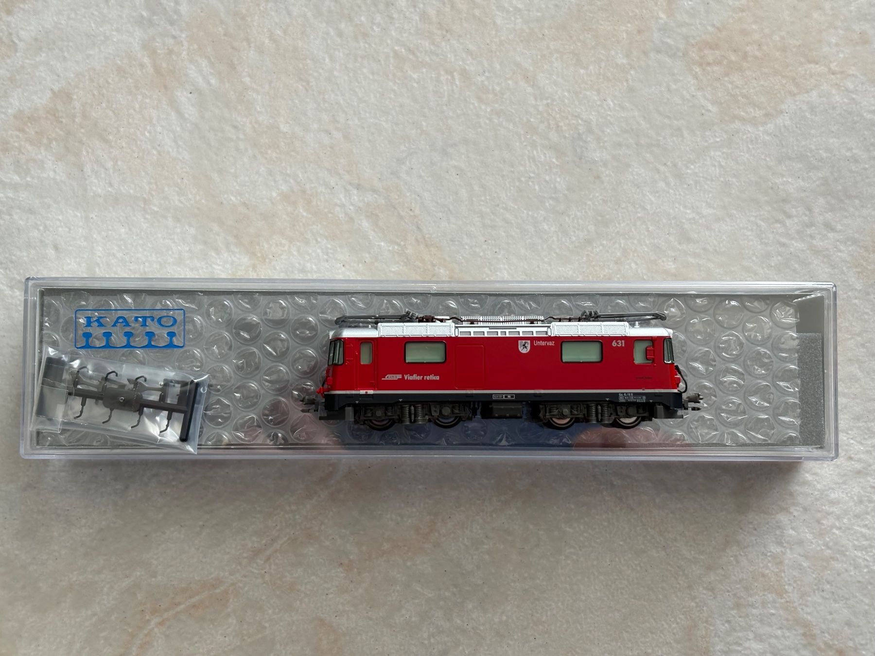 Kato Modellini di ferrovie: Kato 3102 Elok Ge 4/4'' RhB 631 – Nuovo e nell'imballaggio originale da Hauterive NE venduto da eriamch 2
