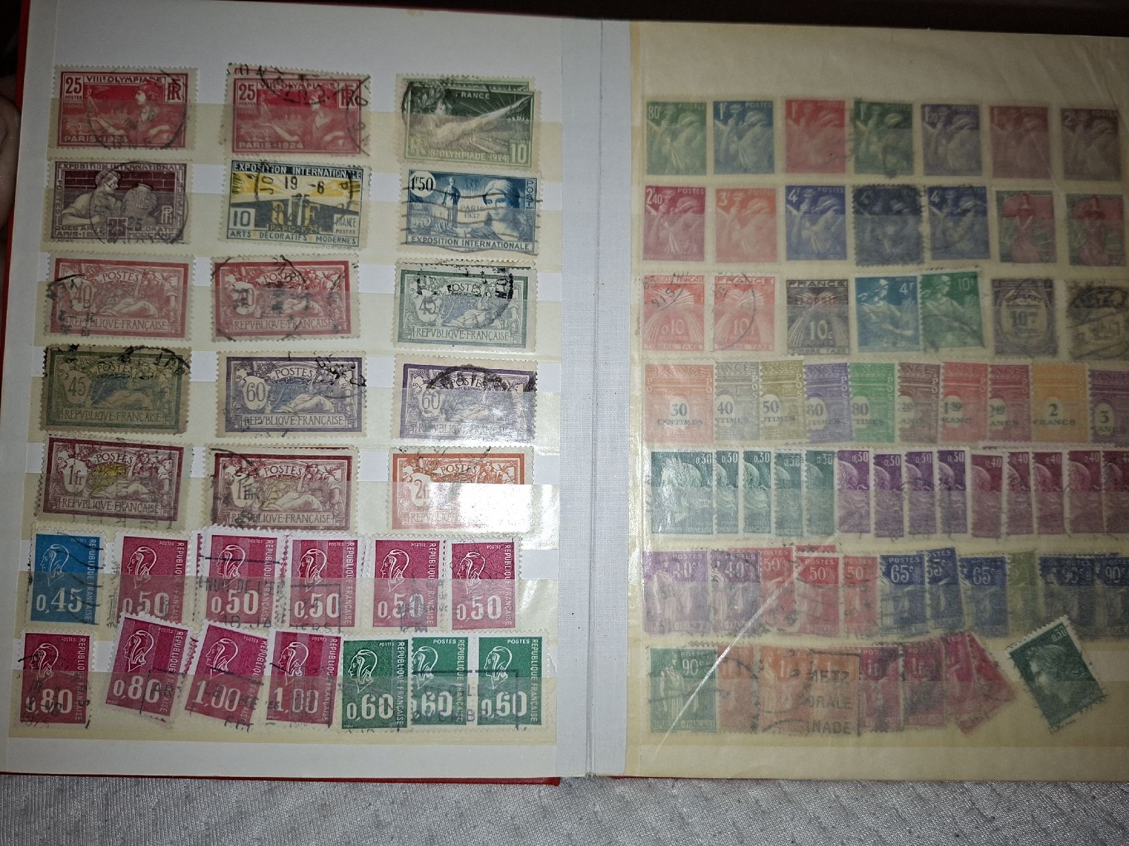 Alle Briefmarken: Sammlunh Frankreich  – Gebraucht aus Balgach von SIMEON27 5