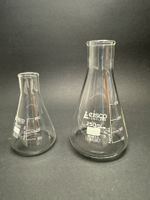 Set 2 Erlenmeyerkolben 100 und 250 ml Enghals, NEU