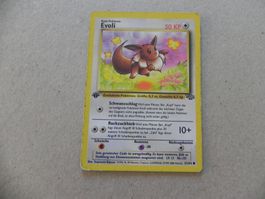 Evoli Pokémon Sammelkarte 1. Edition Ausgabe 1999 -2000 KP