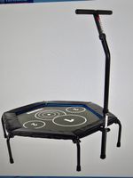 Fitness Trampolin Hammer Cross Jump mit Haltestange