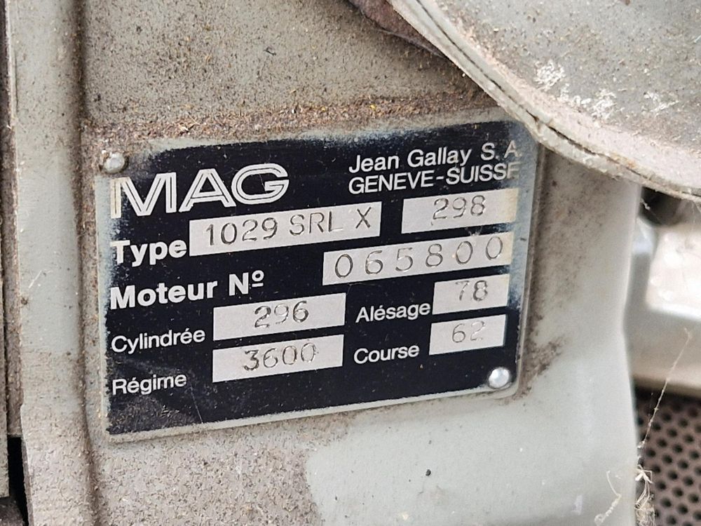 MAG Motor 1029 SRL X, Stationärmotor (Gebraucht) in Dürnten für CHF 90 ...