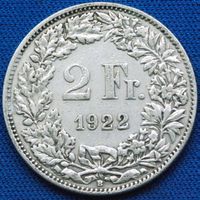 Silberner 2.- Jg. 1922, Rar