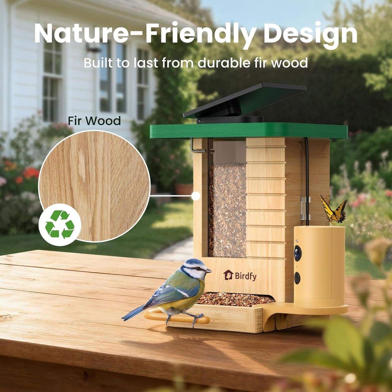 Casette per uccelli: Vogelfutterhaus Kamera Solar KI-Erkennung 1080P App – Nuovo e nell'imballaggio originale da Hallau venduto da Sale50OFF