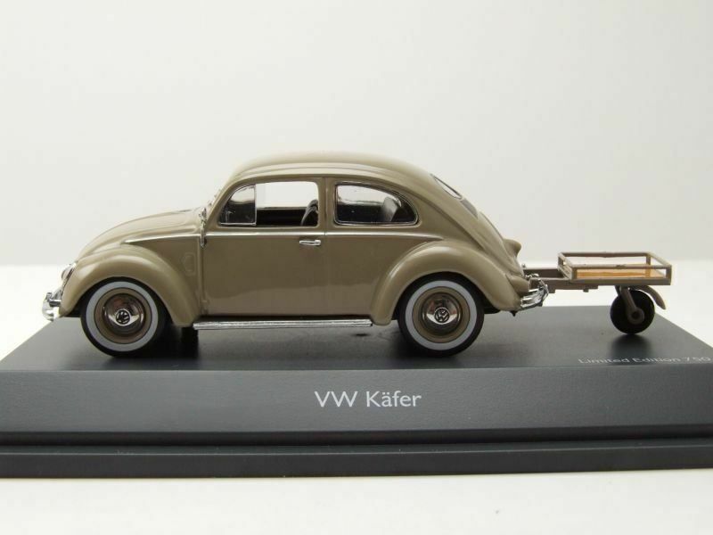 Volkswagen Modellini d'auto: VW Käfer "Bretzelkäfer" 1946-1953 beige mit Auto Porter – Nuovo e nell'imballaggio originale da Gerlafingen venduto da espero88 3