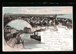 Litho Rorschach, Teilansicht, Hafen