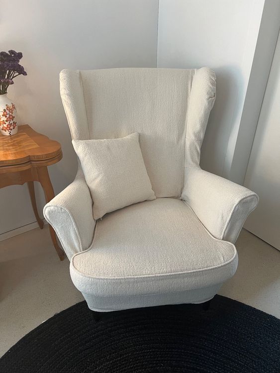 Ikea Strandmon Ohrensessel mit Bezug Kaufen auf Ricardo