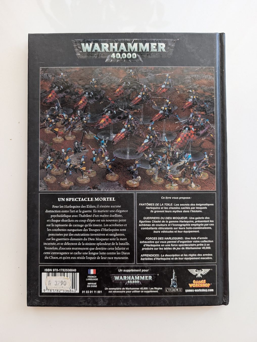 Libri: Codex Harlequins (v8) FR - Warhammer 40K - Games Workshop – Usato da Lutry venduto da Brocantosaurus 1