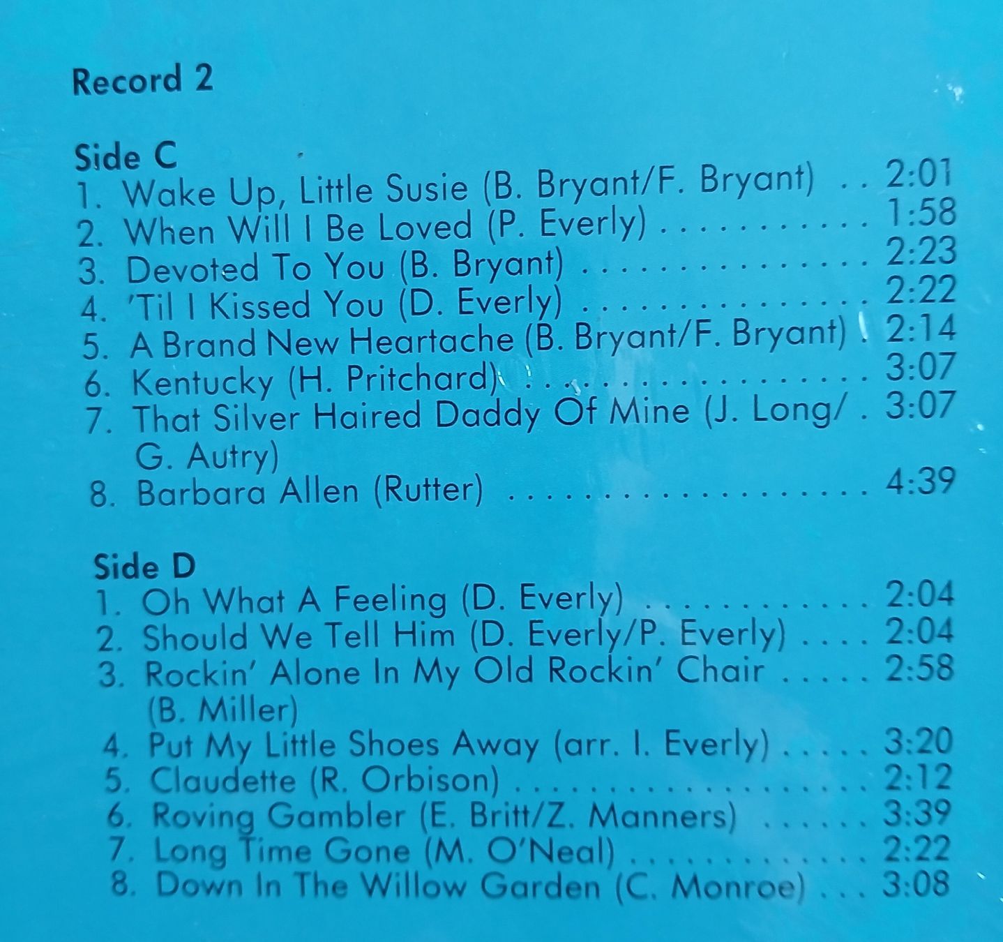 Schallplatten: LP double Everly Brothers  – Neu und originalverpackt aus Lausanne von Soulbrother 3