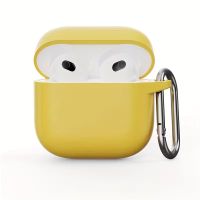 Airpods 4 Hülle mit Karabiner gelb Air Pods