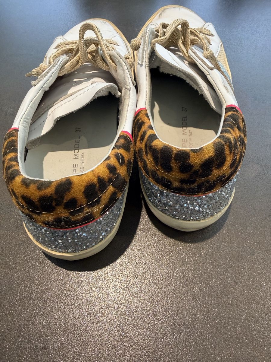 Damenschuhe: Philippe Model Paris Sneakers White Leopard Print Size 37 – Gebraucht aus Baden von apputora 2