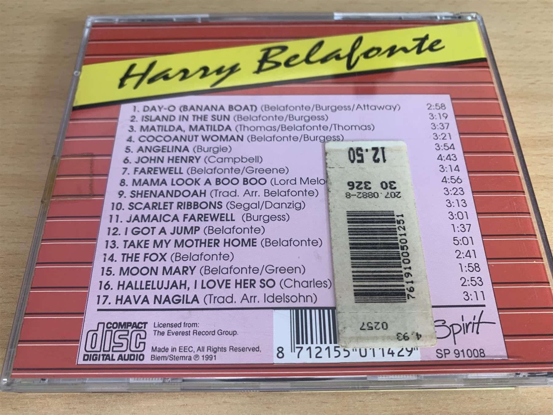 CDs: Harry Belafonte – Gebraucht aus Rikon im Tösstal von Alpenmutz 1