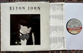 LP brit. Rock Pop Sänger Elton John Ice On Fire LP GEWASCHEN