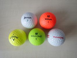 5 Golfbälle Srixon Wilson Callaway