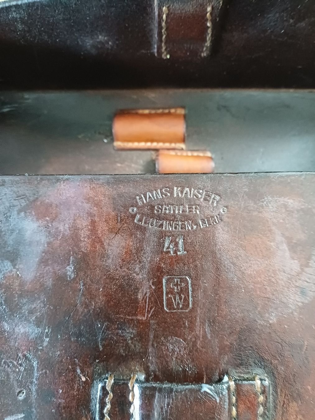 Schweizer Armee Taschen: Vintage Ledertasche, Sanitätstasche, Schweizer Armee – Gebraucht aus Ebersecken von Napf08 3