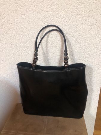 Sac à main femme cuir noir Barbara Milano