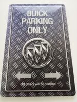 Metallic Blechschild-BUICK-PARKING ONLY