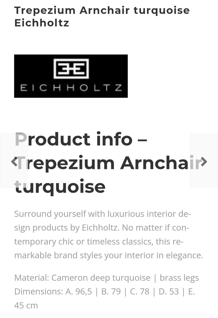 Eichholtz Poltrone: Eichholtz "Trapez" Sessel / Lounge Chair – Nuovo (secondo la descrizione) da Zürich venduto da Nala2811 7