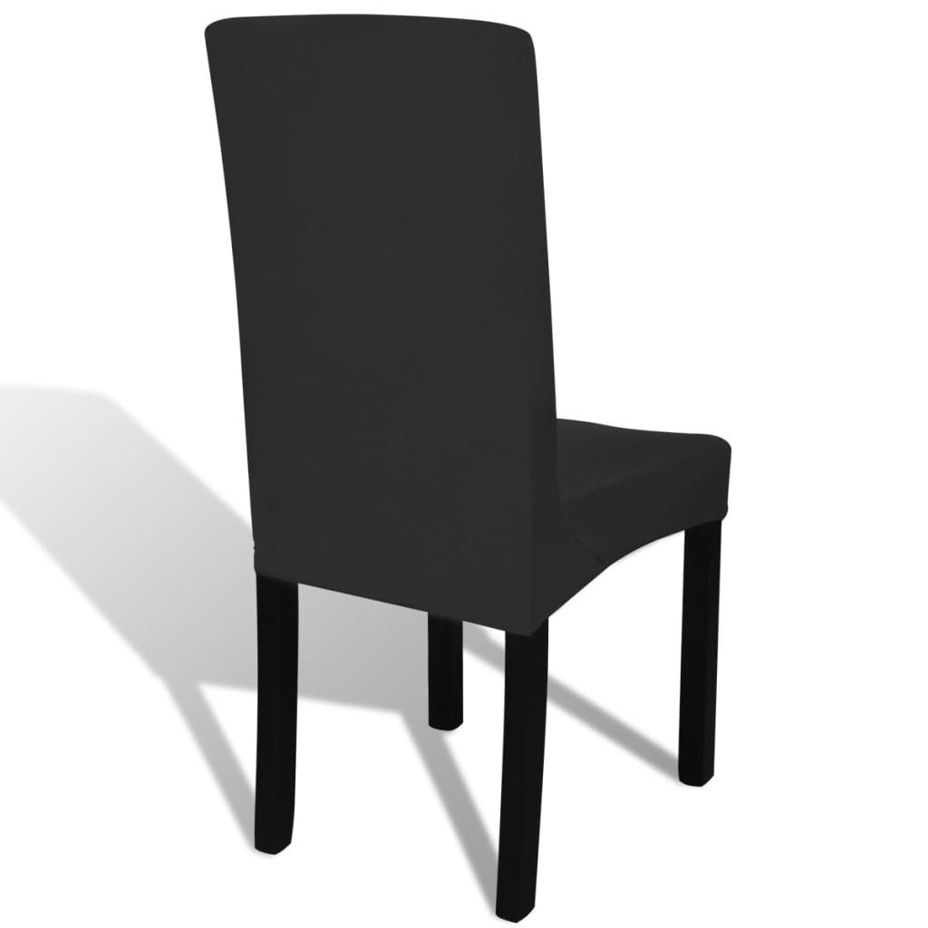 Vidaxl Sedie: vidaXL Stretch-Stuhlhussen Gerade 4 Stk. Schwarz – Nuovo e nell'imballaggio originale da Baar venduto da vidaxl 4