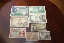 Espagne lot 8 billets