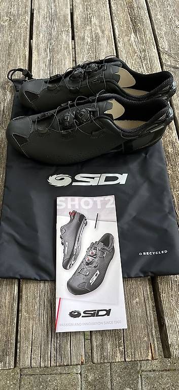 Scarpe da uomo: Rennrad Schuhe SIDI SHOT 2S Black – Usato da Aarau venduto da Bgreiff