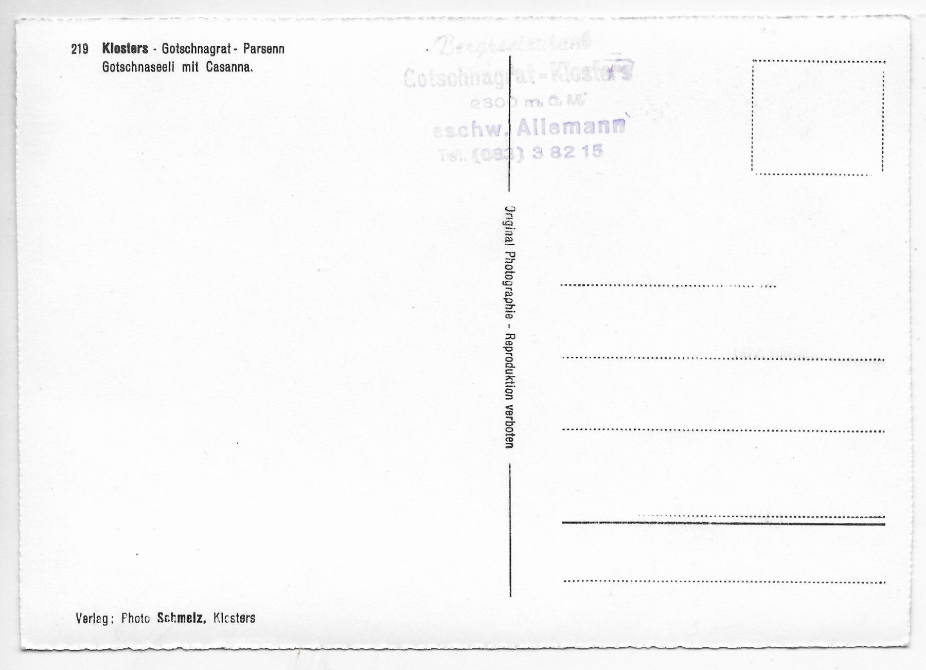 Cartes postales: Gotschnaseeli mit Casanna – D'occasion à Hefenhofen par Richsalz 1