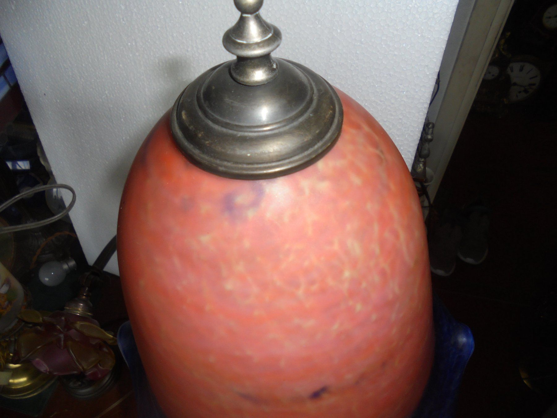 Lampade: Alte, grosse Tischlampe ca. 1950-60 – Usato da Camorino venduto da Hunpete 2
