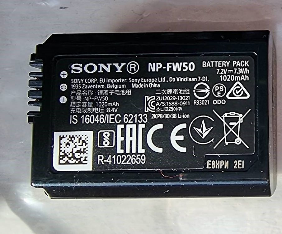 Sony NP-FW50 Akku (Neu (gemäss Beschreibung)) in Basel für CHF 20 – mit ...