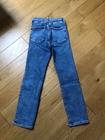 H&M &Divided Jeans Raw Cut High Waist Stretch ~ W27 - 28 L28