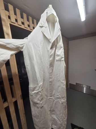 Labormantel/Arbeitsmantel weiss Druckknöpfe Grösse 46.5