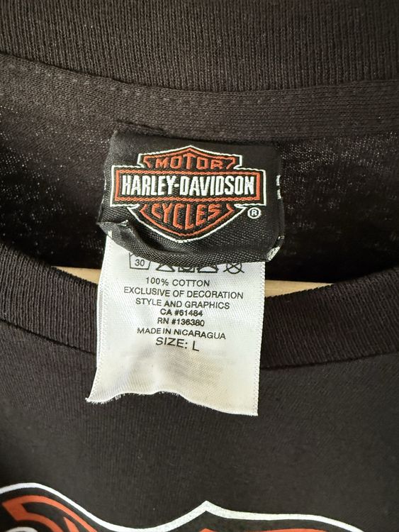 Harley-Davidson T-Shirt  Gr. L schwarz Kult Motorrad S 3
