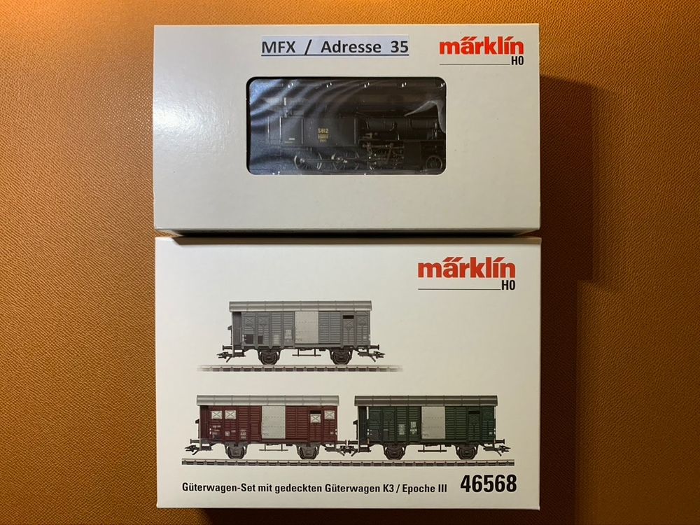 Marklin 46568 - Set De 3 Wagons Couverts K3 CFF - Époque III - Échelle HO - Neuf
