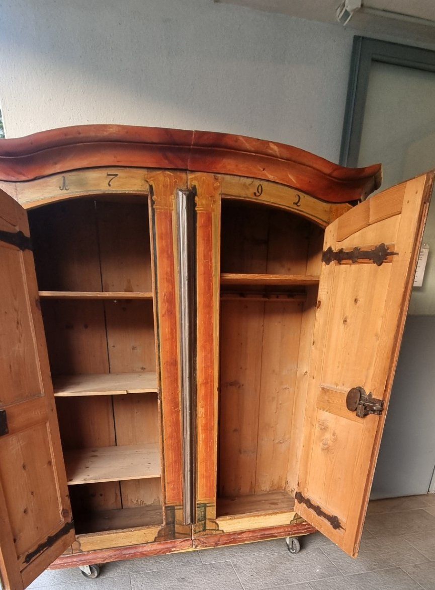 Armadi: Antiker bemalter Bauernschrank Barock 1792 – Usato da Flums venduto da Flumsantik 3