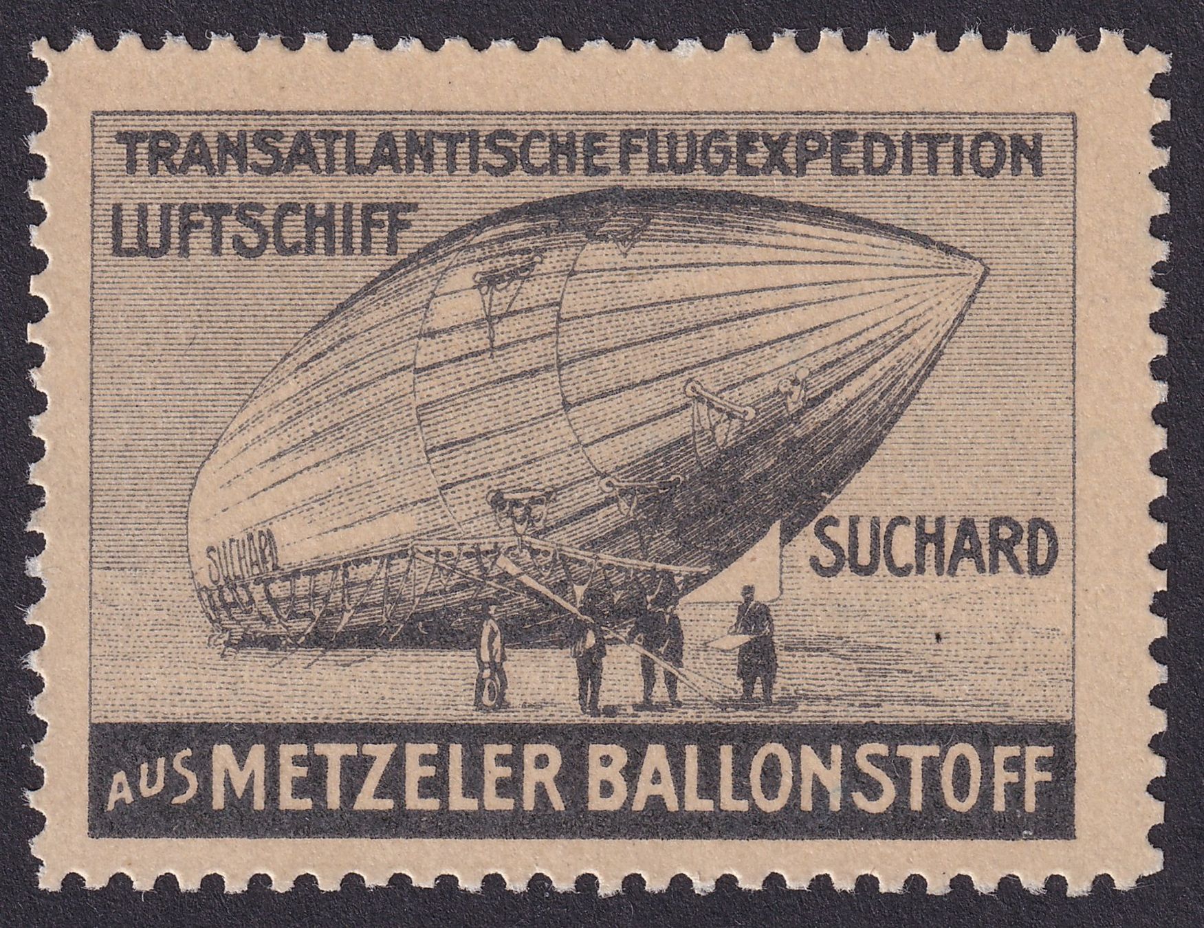 Alle Briefmarken: Flugspende Vignette 1912.5f schwarz, Zeppelin Suchard – Gebraucht aus Ebikon von SilvioFreund