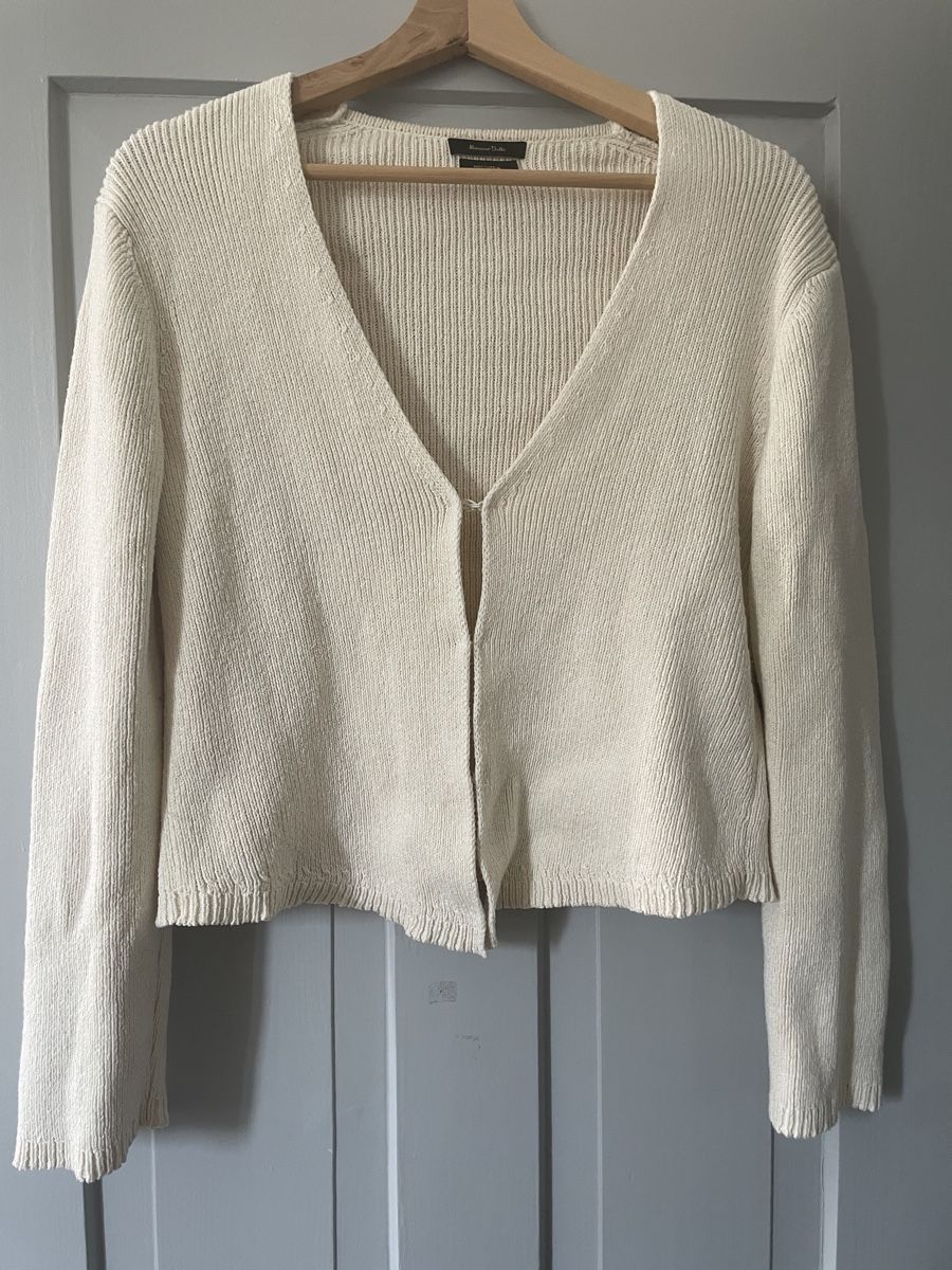 Massimo Dutti Giacche: Massimo Dutti Cardigan cremeweiss – Usato da Zürich venduto da M500ZH