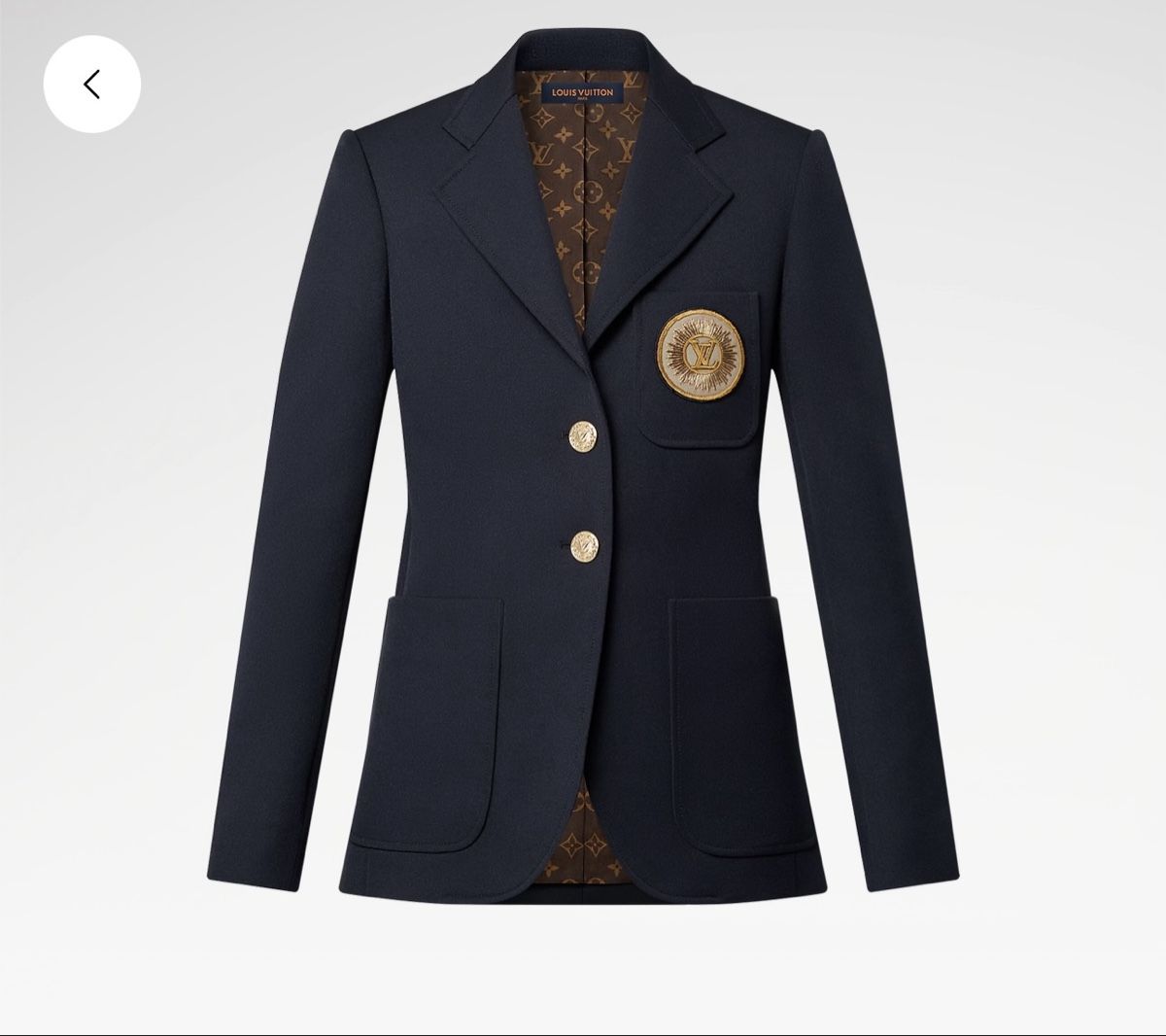 Louis Vuitton Vestes: Louis Vuitton jacket, 38 IT navy blue, NEW – Neuf (Voir description) à Thonex par Lux_brands01