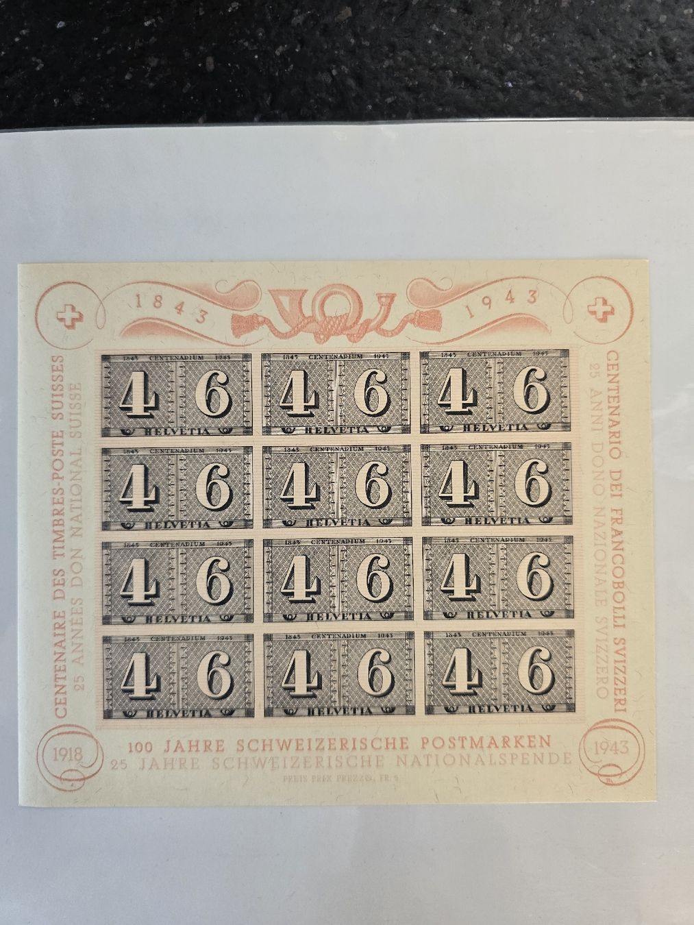 Tutti i francobolli: Briefmarken Bogen 100 Jahre Schweizerische Postmarken – Nuovo (secondo la descrizione) da Kestenholz venduto da _Nostalgia_ 3