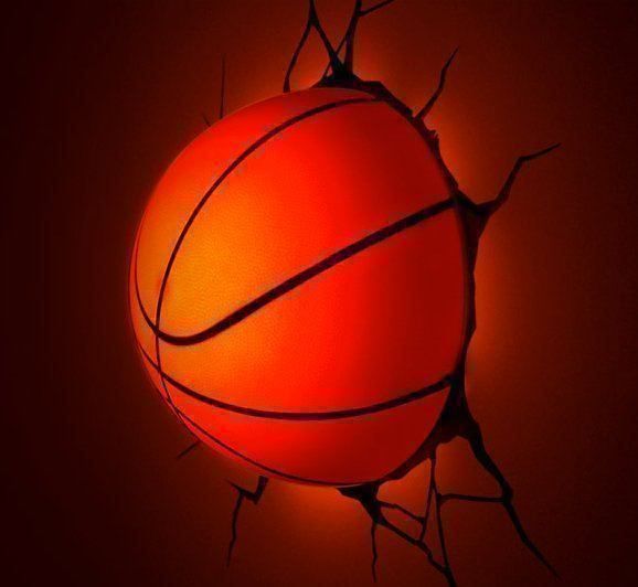 Lampade: 3D Basket Ball Light – Nuovo e nell'imballaggio originale da Schwyz venduto da mucholoco