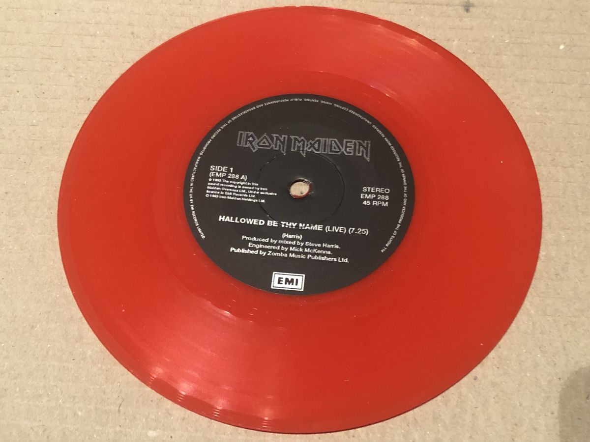 Dischi in vinile: Iron Maiden. Single Hallowed Be Thy Name – Usato da Faulensee venduto da Mizuno06 7