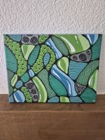 Abstraktes Bild gemalt auf Leinwand Unikat handgemalt