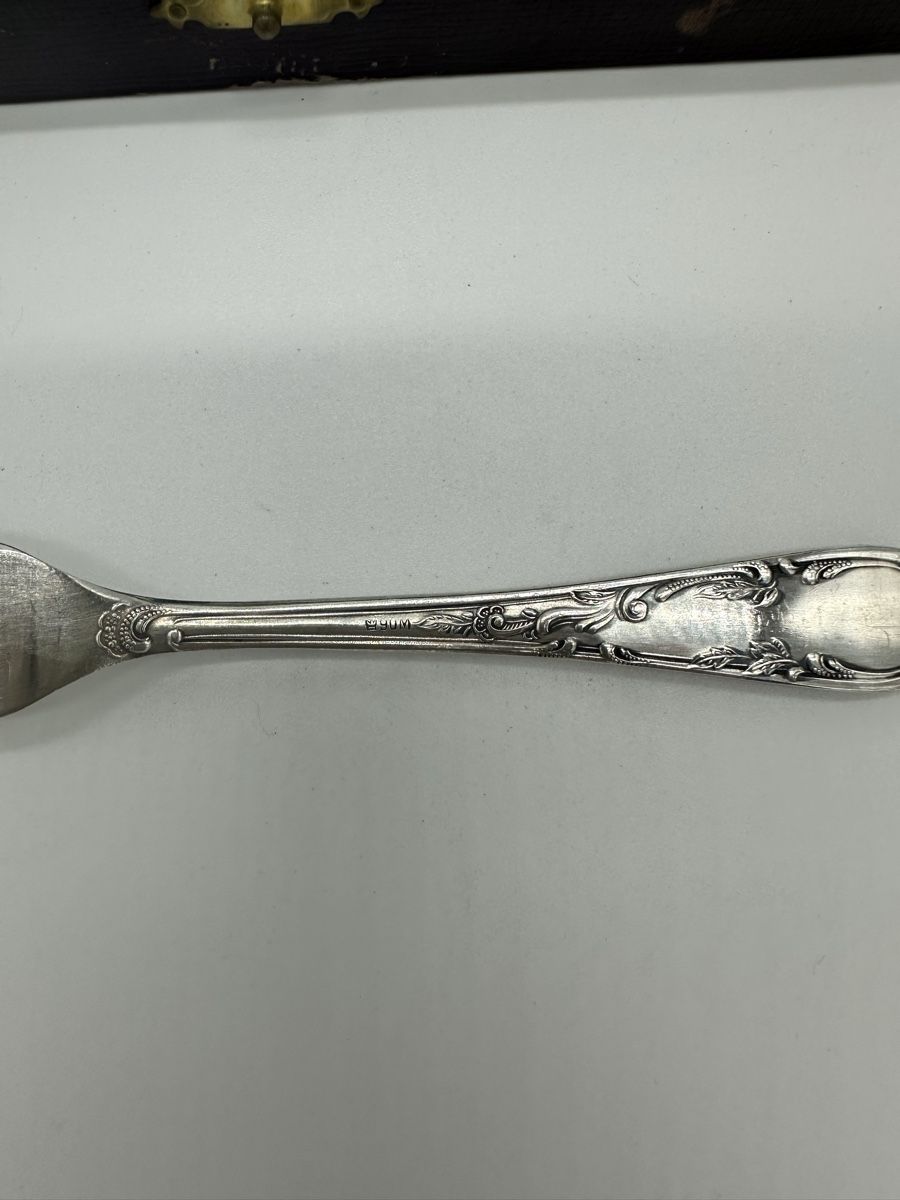 Forchette: Set of 8 Antique Silver Forks – Usato da Villmergen venduto da JacRon 2