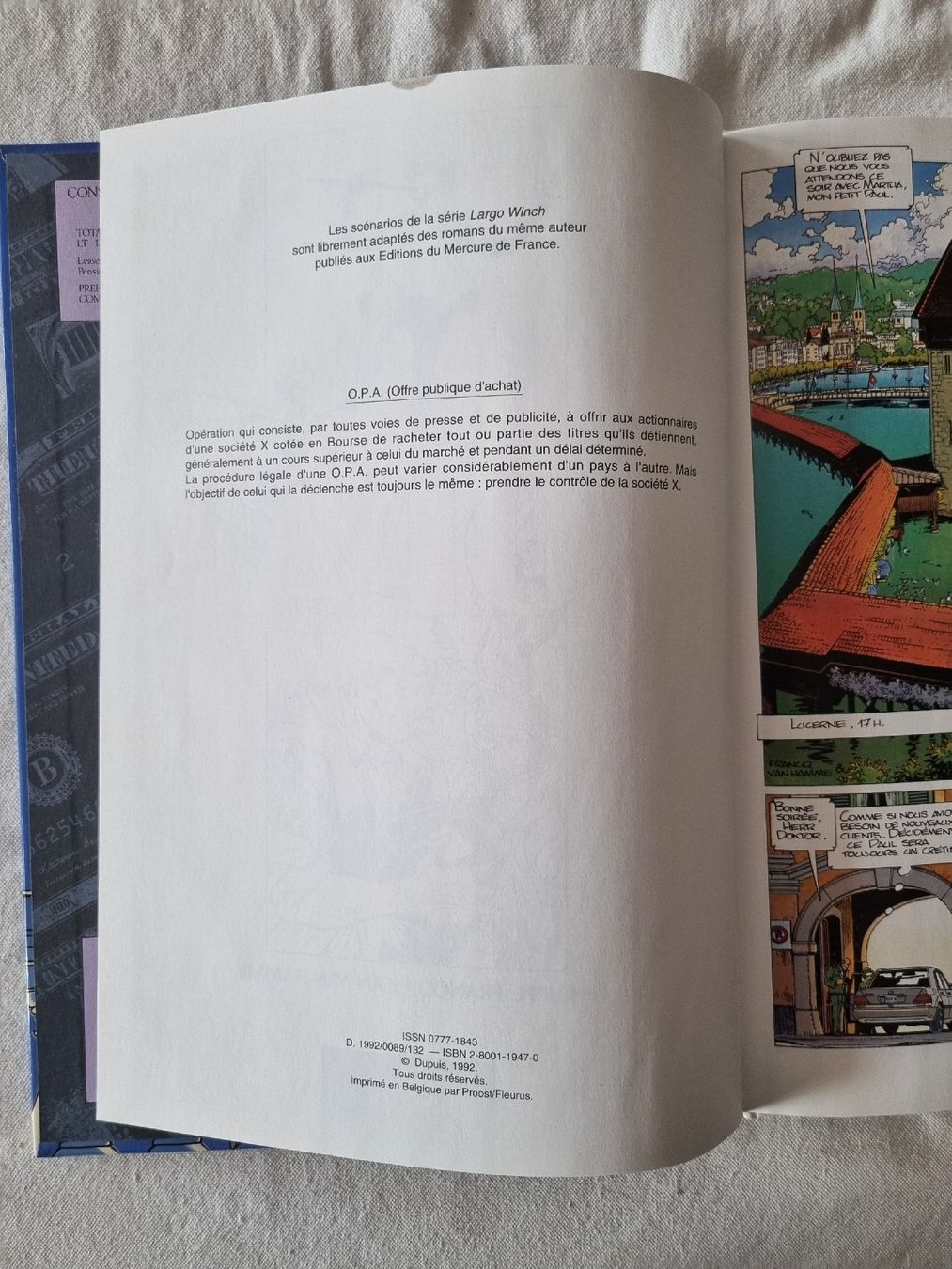 Fumetti: Lot 3 BD Largo Winch T1, T2 et T3 – Usato da Grand-Lancy venduto da Evelyne010 5