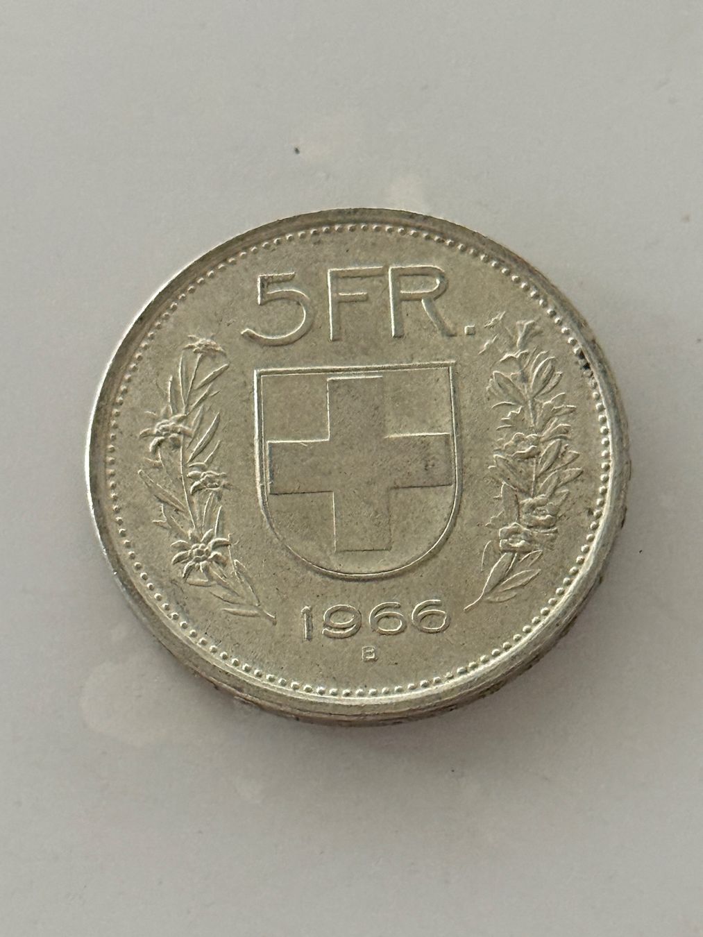 Alle Münzen: 5 Franken 1966  Silber – Gebraucht aus Wallisellen von SWISS_SILVER1 1