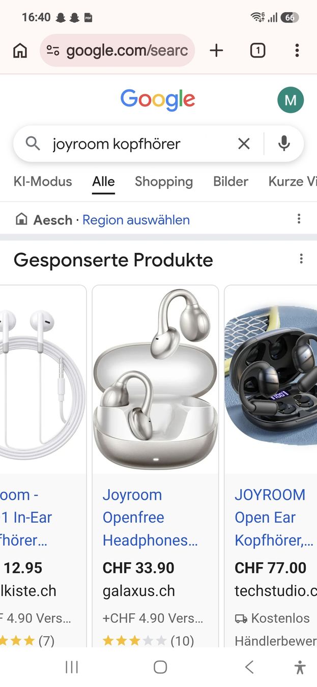 Cuffie: Joyroom Kopfhoerer Silber Ladecase inkl. Kabel neu – Usato da Aesch BL venduto da Moni1211 3