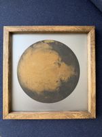 Rusted Mars on Steel Sheet Metal Art Poster