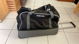 Makron Reisetrolley/Sporttasche mit Rollen, Schwarz