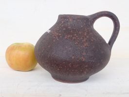 Vase Keramik Lava 70er Vintage Mid Century Krug