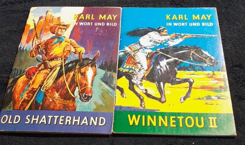 Karl May klassiker: Old Shatterhand + Winnetou 60er Vintage (Gebraucht ...