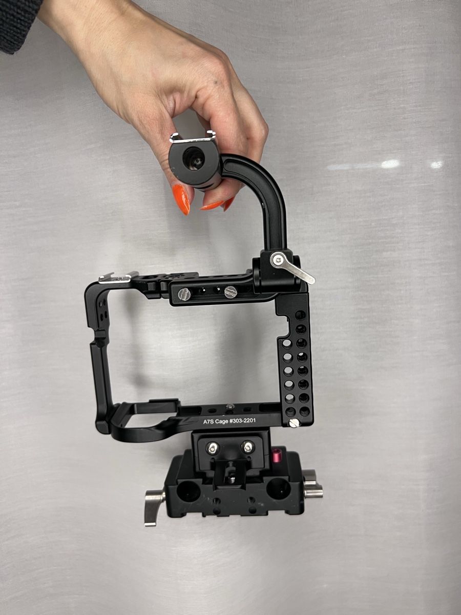 Gabbie, trasporto & Sicurezza: Sony A7S Cage mit Riser Block & Base Plate von Movcam – Usato da Zürich venduto da katkat_1
