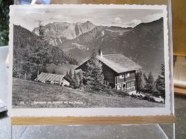 Berg Hütte Falknis 1951 Postkarte  2